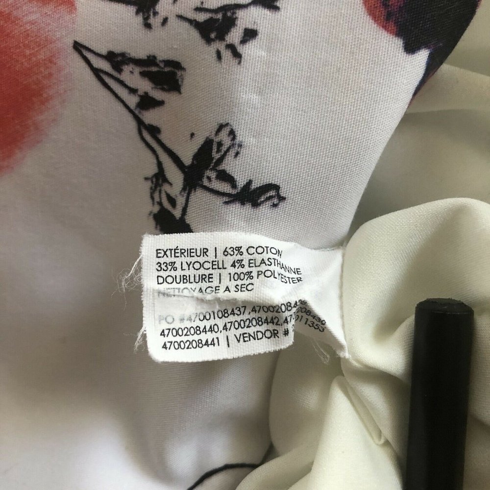 Club Monaco Skirt Pencil Floral Spring Career Casual Pockets - Picture 7 of 9